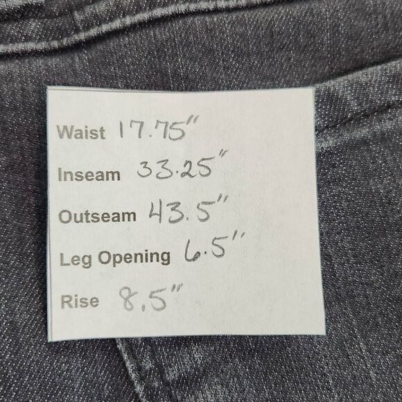 Prana Gray Straight Leg Jeans Size 16 Prana Gray Denim - Picture 7 of 7